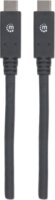 Manhattan USB3.1-C - USB3.1-C Adat- és töltőkábel 2m - Fekete
