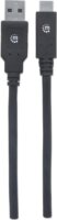 Manhattan USB3.1-C - USB3.0-A Adat- és töltőkábel 2m - Fekete