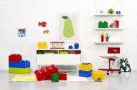 LEGO 40660001 Minifigurákat tároló panel - Piros