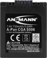 Ansmann A-Pan CGA S006 akkumulátor Panasonic fényképezőgépekhez 750mAh