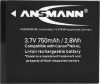 Ansmann A-Can NB 6 L akkumulátor Canon fényképezőgépekhez 750mAh