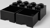 LEGO 40061733 Brick Drawer 8 Tárolódoboz - Fekete
