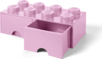 LEGO 40061738 Fiókos tárolódoboz (4x2) - Rózsaszín