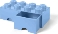 LEGO 40061736 Brick Drawer 8 Tárolódoboz - Világoskék