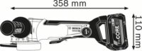 Bosch GWX 18V-10 PSC X-LOCK Professional Akkus sarokcsiszoló (akku és töltő nélkül)
