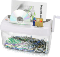 Peach PS300-21 Kézi iratmegsemmisítő - Átlátszó