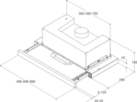 Whirlpool AKR 5390/1 IX Beépíthető Teleszkópos páraelszívó - Inox
