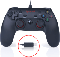 Redragon SATURN G807 Vezetékes controller - Fekete