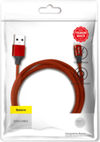 Baseus Yiven Lightning apa - USB-A apa Adat- és töltőkábel 1.8m - Piros