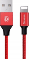 Baseus Yiven Lightning apa - USB-A apa Adat- és töltőkábel 1.8m - Piros