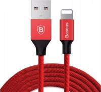 Baseus Yiven Lightning apa - USB-A apa Adat- és töltőkábel 1.8m - Piros