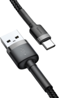 Baseus Cafule USB-C apa - USB2.0 apa Adat- és töltőkábel 2m - Fekete/Szürke