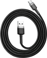 Baseus Cafule USB-C apa - USB2.0 apa Adat- és töltőkábel 1m - Fekete/Szürke