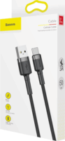 Baseus Cafule USB-C apa - USB2.0 apa Adat- és töltőkábel 0.5m - Fekete/Szürke