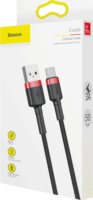 Baseus Cafule USB-C apa - USB2.0 apa Adat- és töltőkábel 0.5m - Fekete/Piros