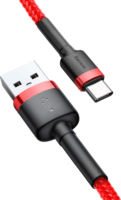 Baseus Cafule USB-C apa - USB2.0 apa Adat- és töltőkábel 0.5m - Piros