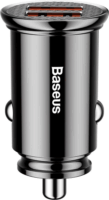 Baseus Circular Autós 2xUSB töltő 30W Fekete