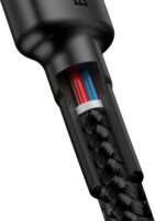 Baseus Cafule USB-C apa - USB-C apa Adat- és töltőkábel 2m - Fekete/Piros