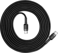 Baseus Cafule USB-C apa - USB-C apa Adat- és töltőkábel 1m - Fekete/Szürke