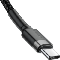 Baseus Cafule USB-C apa - USB-C apa Adat- és töltőkábel 1m - Fekete/Szürke