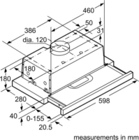 Bosch Serie 4 DFT63AC50 Páraelszívó - Ezüst