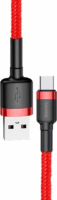 Baseus Cafule USB2.0 apa - USB-C apa Adat- és töltőkábel 2m - Piros