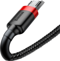 Baseus Cafule USB apa - MicroUSB apa Adat- és töltőkábel 2m - Fekete/Piros