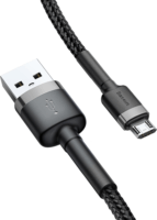 Baseus Cafule USB apa - MicroUSB apa Adat- és töltőkábel 1m - Fekete/Szürke