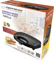 Esperanza EKT009 Tortilla Szendvicssütő - Fekete