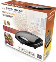 Esperanza Blueberry EKT008 Gofrisütő - Fekete