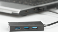 Digitus DA-70240-1 USB 3.0 HUB (4 port) - Fekete