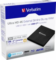 Verbatim 43889 Külső USB Blu-Ray író - Fekete