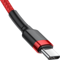 Baseus Cafule USB-C apa - USB-C apa Adat- és töltőkábel 2m - Piros