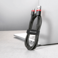 Baseus Cafule USB-A apa - MicroUSB apa Adat- és töltőkábel 1m - Fekete/Piros