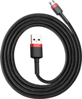 Baseus Cafule USB-A apa - MicroUSB apa Adat- és töltőkábel 1m - Fekete/Piros