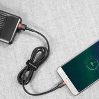 Baseus Cafule USB-A apa - MicroUSB apa Adat- és töltőkábel 1m - Fekete/Piros