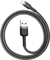 Baseus Cafule USB-A apa - Lightning apa iPhone töltőkábel 0.5m - Fekete/Szürke