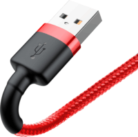 Baseus Cafule USB-A apa - Lightning apa iPhone töltőkábel 2m - Piros
