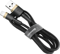Baseus Cafule USB-A apa - Lightning apa iPhone töltőkábel 2m - Fekete/Arany