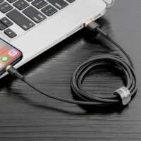 Baseus Cafule USB-A apa - Lightning apa iPhone töltőkábel 2m - Fekete/Arany