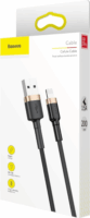 Baseus Cafule USB-A apa - Lightning apa iPhone töltőkábel 2m - Fekete/Arany