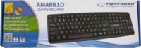 Esperanza Amarillo USB Billentyűzet EU - Fekete