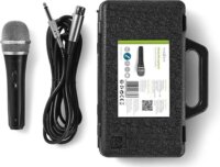 Nedis MPWD50CBK Vezetékes Mikrofon + utazótok - Fekete/Szürke