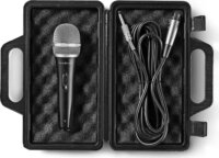 Nedis MPWD50CBK Vezetékes Mikrofon + utazótok - Fekete/Szürke