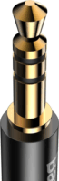 Baseus Yiven USB-C - JACK Összekötő kábel 1.2m (USB-C apa - 3.5mm jack apa) Fekete