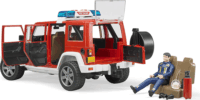 Bruder Jeep Wrangler Tűzoltó jármű tűzoltóval
