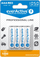 everActive Professional Line R03 AAA 1050 mAh Ni-MH Elem (4 db / csomag)