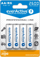 everActive Professional Line R6 AA 2600 mAh Ni-MH Elem (4 db / csomag)