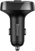 Baseus T-Typed Bluetooth FM Transmitter + Autós 2xUSB töltő LED képernyővel