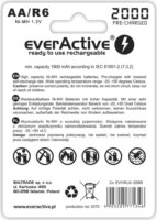 everActive Silver Line EVHRL6-2000 R6 AA 2000 mAh Ni-MH Elem (2db/csomag)